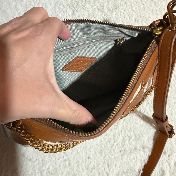 Fossil Tan and Cream Shoulder Bag - Picture 4 of 5